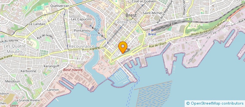 localisation de l'entreprise MADAME VIRGINIE LARVOR à BREST