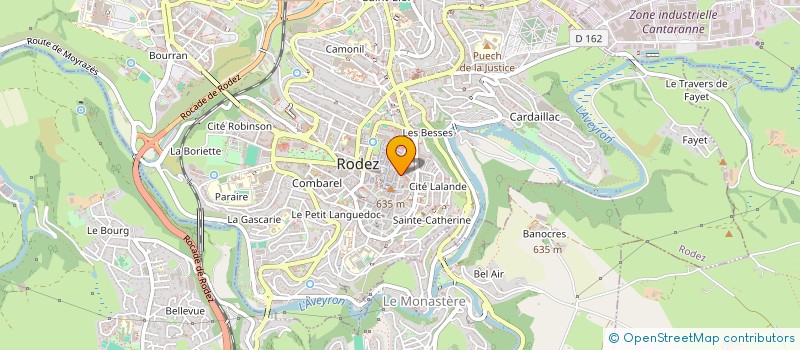 localisation de l'entreprise MADAME VIRGINIE LASSAUVETAT à RODEZ