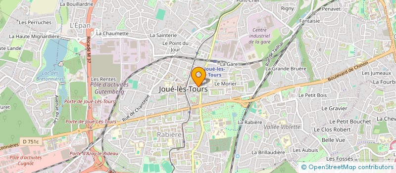 localisation de l'entreprise MADAME VIRGINIE LATOUCHEL  JOUE-LES-TOURS