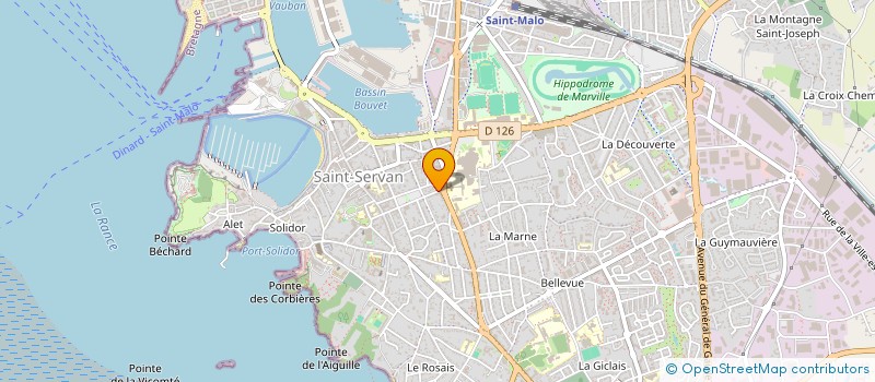 localisation de l'entreprise MADAME VIRGINIE LAUMONIER  SAINT-MALO