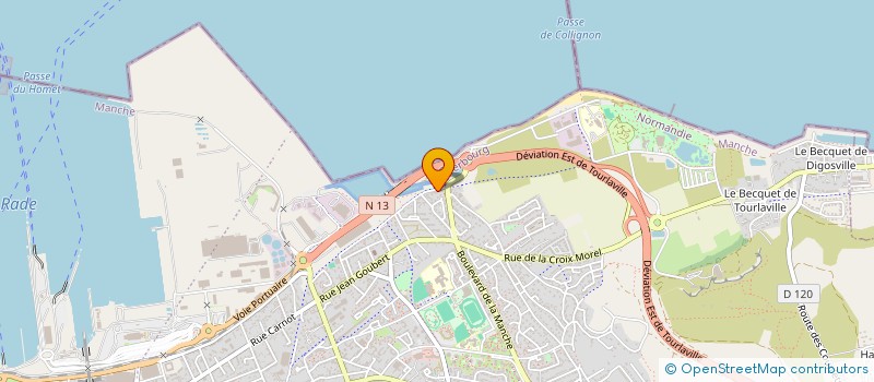 localisation de l'entreprise MADAME VIRGINIE LAUNEY  CHERBOURG-EN-COTENTIN