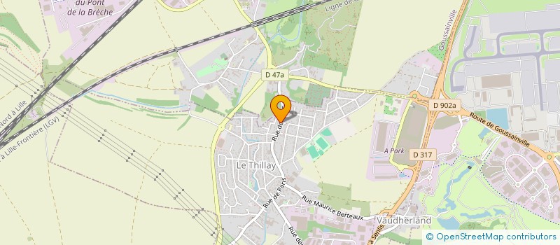 localisation de l'entreprise MADAME VIRGINIE LAURENT  THILLAY (LE)