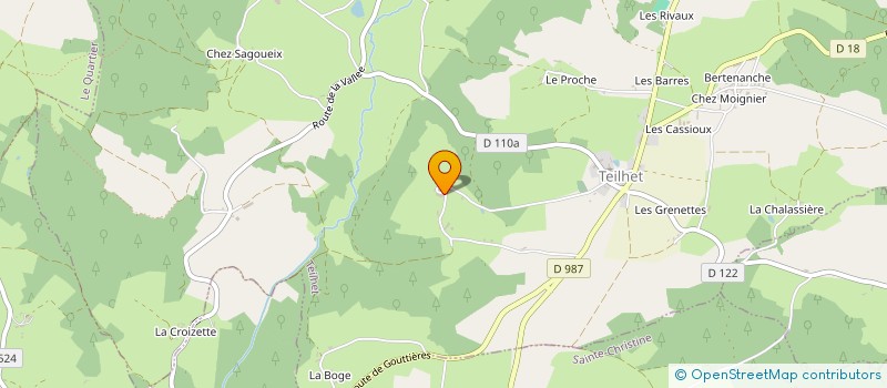 localisation de l'entreprise MADAME VIRGINIE LAURENT  TEILHET