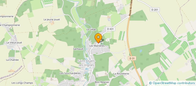 localisation de l'entreprise MADAME VIRGINIE LAUSANNE  SAINT-OUEN-LES-VIGNES