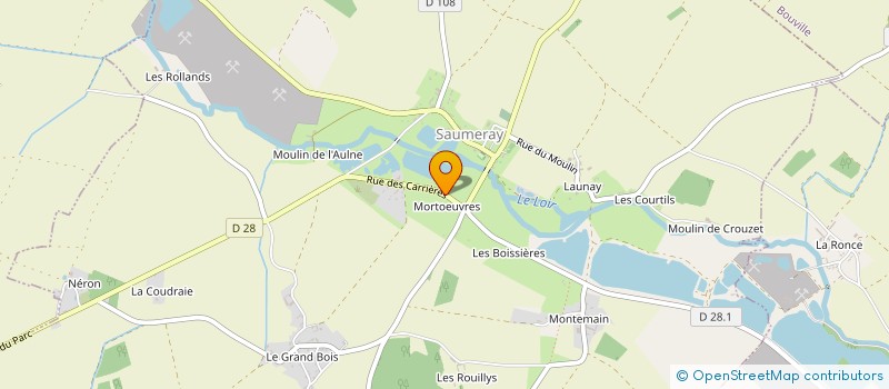 localisation de l'entreprise MADAME VIRGINIE LAVAL à SAUMERAY