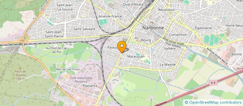 localisation de l'entreprise MADAME VIRGINIE LAVAU  NARBONNE