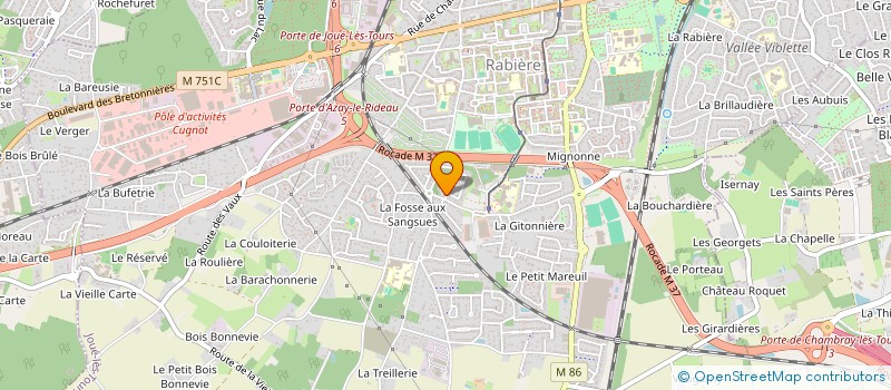 localisation de l'entreprise MADAME VIRGINIE LAVOCAT  JOUE-LES-TOURS