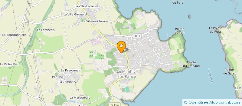 localisation de l'entreprise MADAME VIRGINIE LE BERRE  LE MINIHIC-SUR-RANCE