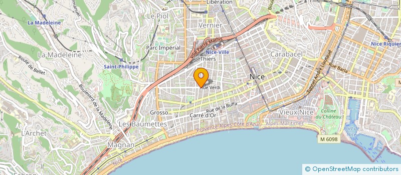 localisation de l'entreprise MADAME VIRGINIE LE BLANC à NICE