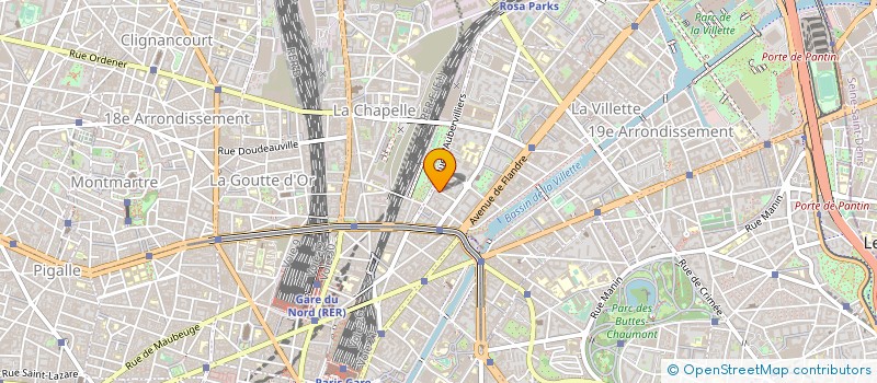 localisation de l'entreprise MADAME VIRGINIE LE BORGNE  PARIS