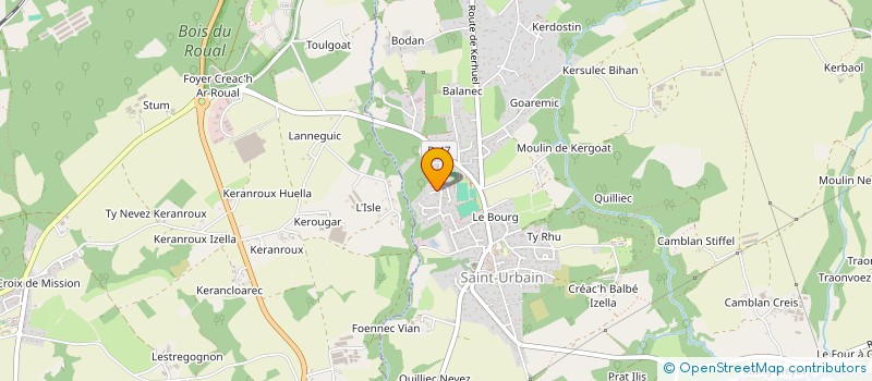 localisation de l'entreprise MADAME VIRGINIE LE BOULANGER  SAINT-URBAIN