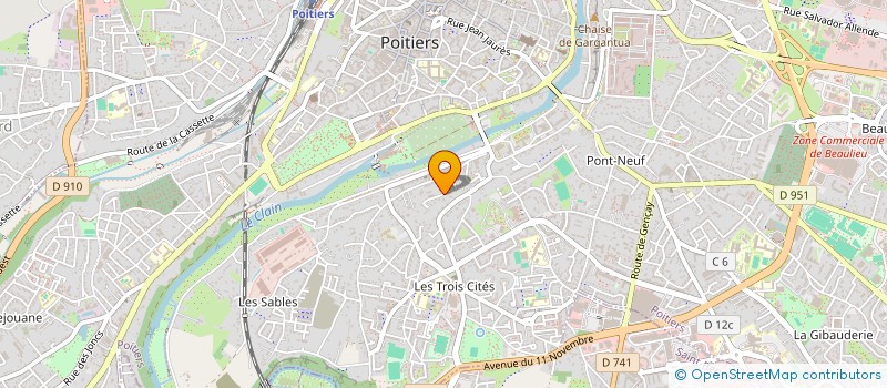 localisation de l'entreprise MADAME VIRGINIE LE BOURHIS  POITIERS