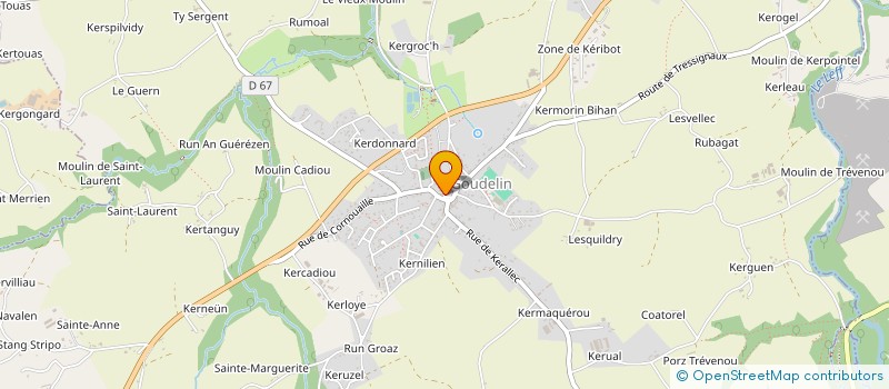 localisation de l'entreprise MADAME VIRGINIE LE CALVEZ  GOUDELIN