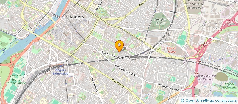 localisation de l'entreprise MADAME VIRGINIE LE CARS  ANGERS