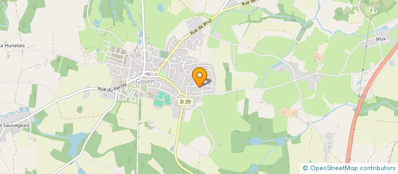 localisation de l'entreprise MADAME VIRGINIE LE DENN  GOVEN