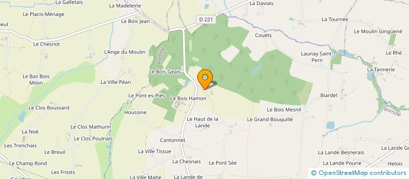 localisation de l'entreprise MADAME VIRGINIE LE DERF à ROMILLE