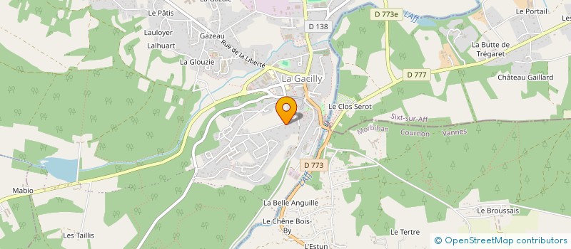 localisation de l'entreprise MADAME VIRGINIE LE DOYEN  LA GACILLY