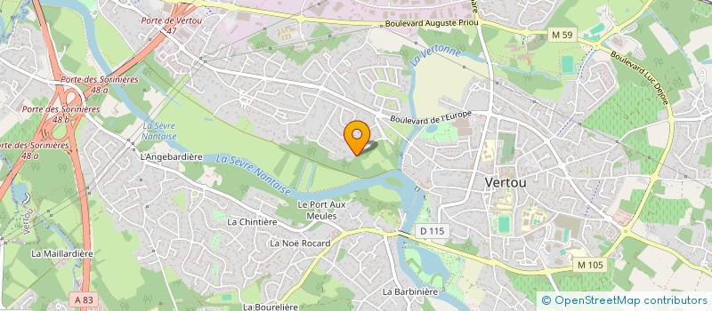 localisation de l'entreprise MADAME VIRGINIE LE FLOCH  VERTOU