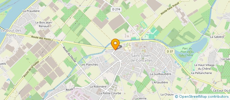 localisation de l'entreprise MADAME VIRGINIE LE GALLOUDEC à SAINT-JULIEN-DE-CONCELLES