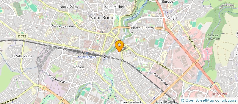 localisation de l'entreprise MADAME VIRGINIE LE MEUR  SAINT-BRIEUC