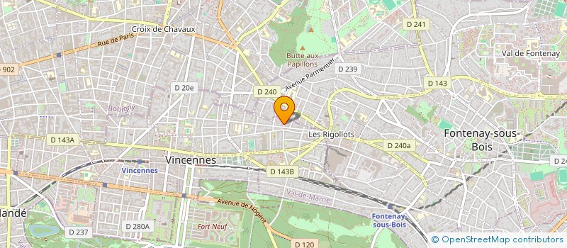 localisation de l'entreprise MADAME VIRGINIE LEBEAU à MONTREUIL