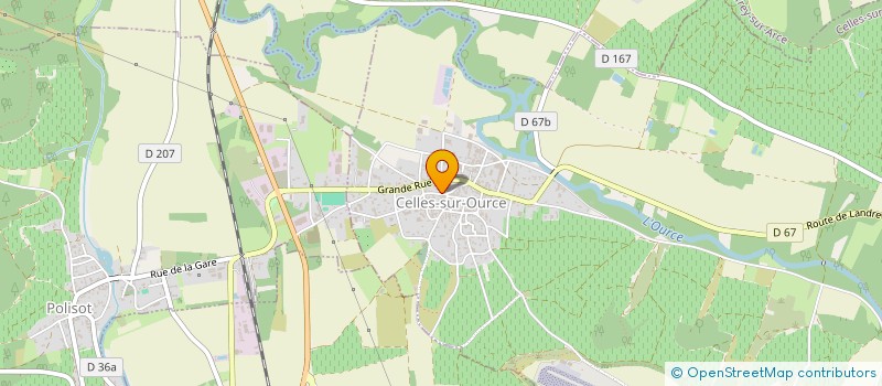 localisation de l'entreprise MADAME VIRGINIE LEBON  CELLES-SUR-OURCE