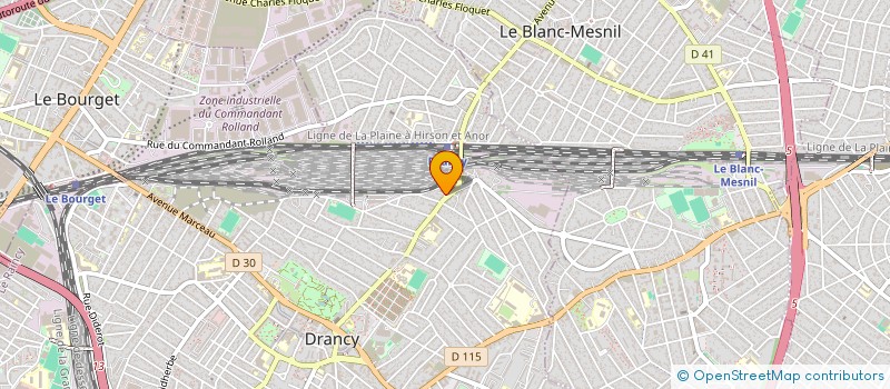 localisation de l'entreprise MADAME VIRGINIE LECHANOINE à DRANCY