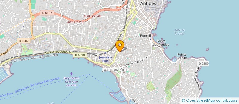 localisation de l'entreprise MADAME VIRGINIE LECLAIRE  ANTIBES