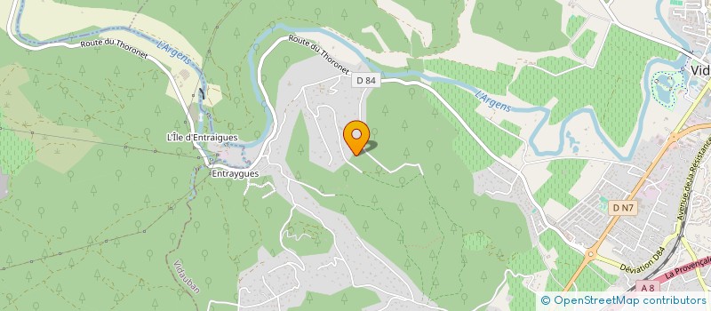 localisation de l'entreprise MADAME VIRGINIE LECLERC  VIDAUBAN