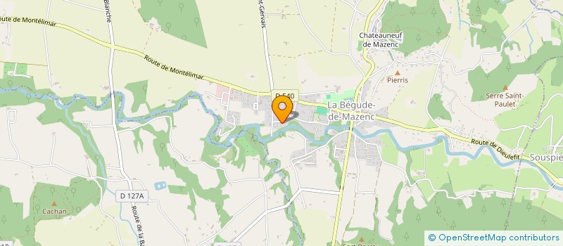 localisation de l'entreprise MADAME VIRGINIE LECOEUVRE  LA BEGUDE-DE-MAZENC