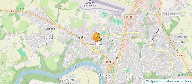 localisation de l'entreprise MADAME VIRGINIE LECOINTRE  LANNION