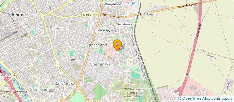 localisation de l'entreprise MADAME VIRGINIE LECOMTE  REIMS