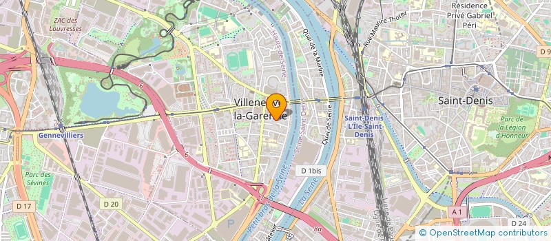 localisation de l'entreprise MADAME VIRGINIE LECONTE  VILLENEUVE-LA-GARENNE