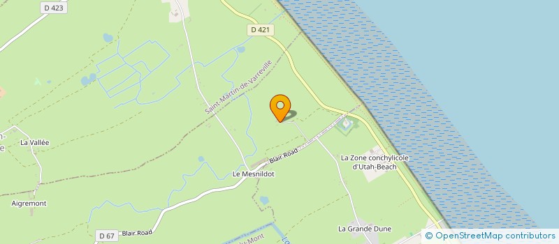 localisation de l'entreprise MADAME VIRGINIE LECOURTOIS  AUDOUVILLE-LA-HUBERT