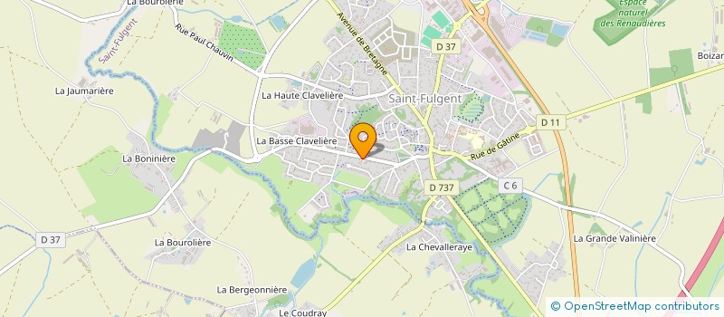 localisation de l'entreprise MADAME VIRGINIE LEDU  SAINT-FULGENT