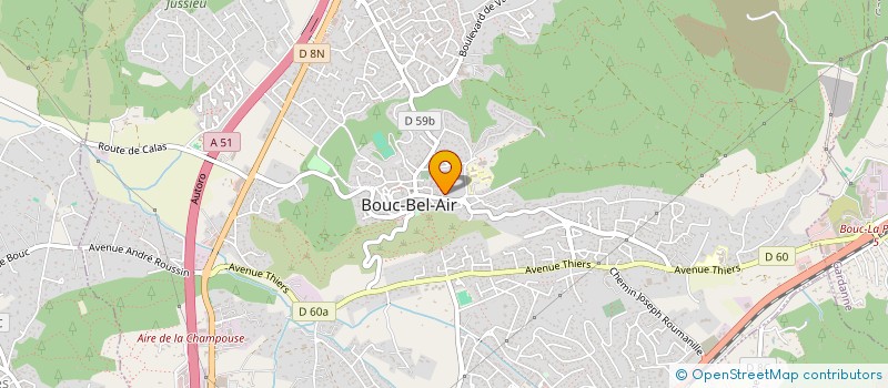 localisation de l'entreprise MADAME VIRGINIE LEFEBVRE  BOUC-BEL-AIR
