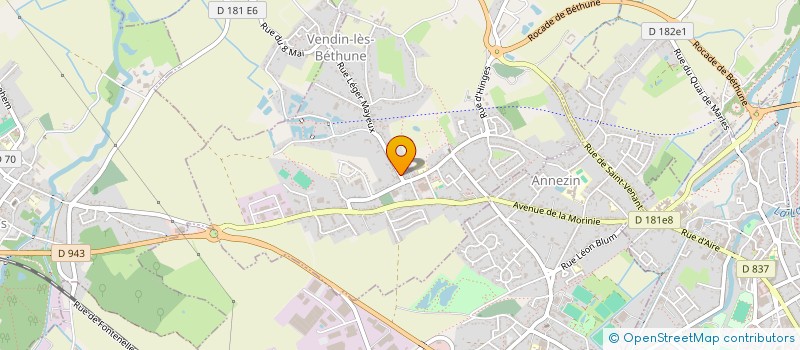 localisation de l'entreprise MADAME VIRGINIE LEFEBVRE à VENDIN-LES-BETHUNE