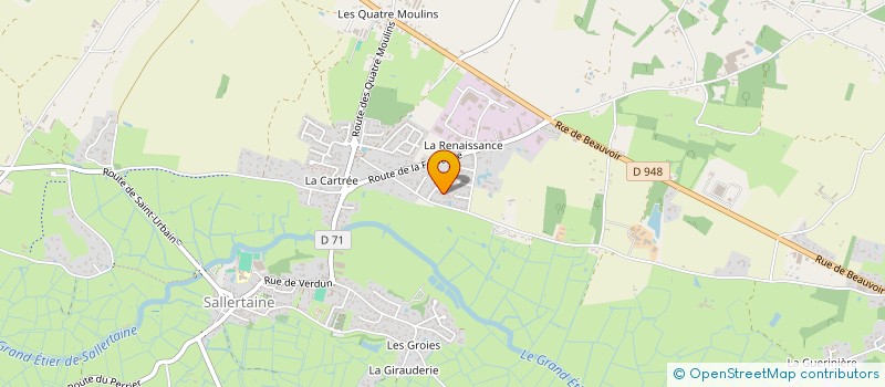 localisation de l'entreprise MADAME VIRGINIE LEFEBVRE à SALLERTAINE