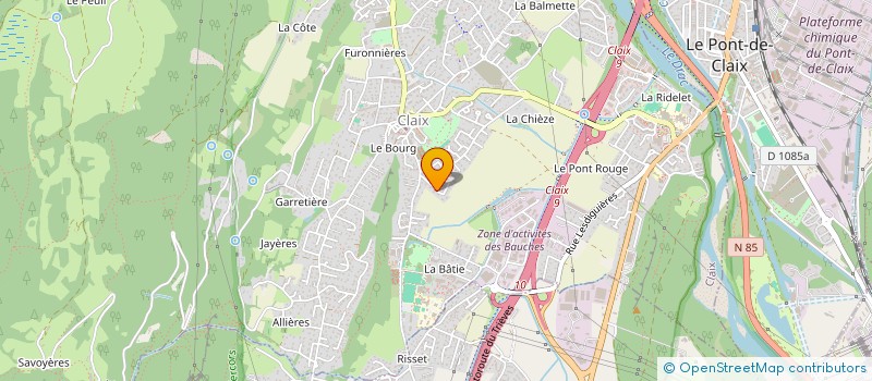 localisation de l'entreprise MADAME VIRGINIE LEFEVRE  CLAIX