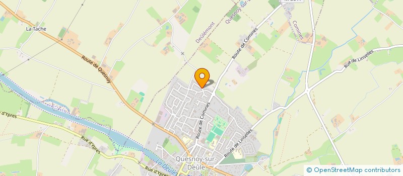 localisation de l'entreprise MADAME VIRGINIE LEFRANC  QUESNOY-SUR-DEULE