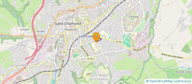 localisation de l'entreprise MADAME VIRGINIE LEGAT  SAINT-CHAMOND