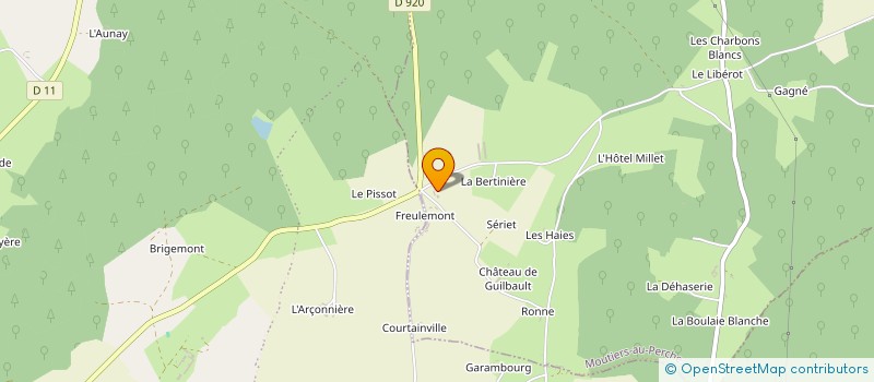 localisation de l'entreprise MADAME VIRGINIE LEGRAND à MOUTIERS-AU-PERCHE