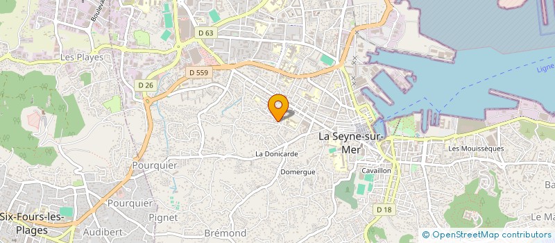 localisation de l'entreprise MADAME VIRGINIE LEJARS à LA SEYNE-SUR-MER