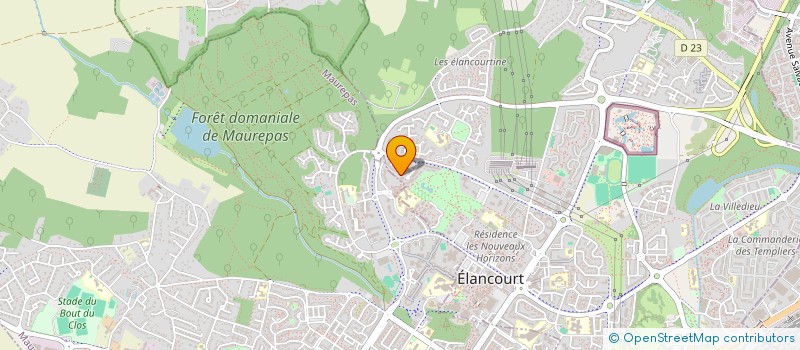 localisation de l'entreprise MADAME VIRGINIE LEMOINE  ELANCOURT