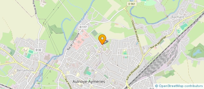 localisation de l'entreprise MADAME VIRGINIE LEMOINE  AULNOYE-AYMERIES