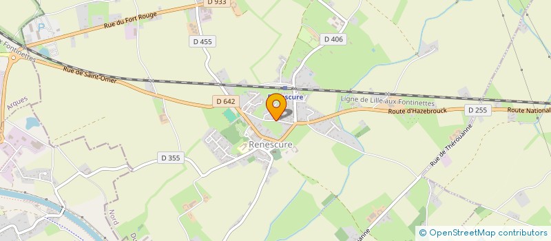 localisation de l'entreprise MADAME VIRGINIE LENIS  RENESCURE