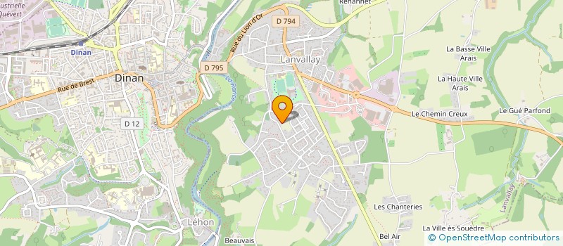 localisation de l'entreprise MADAME VIRGINIE LEPERE  LANVALLAY