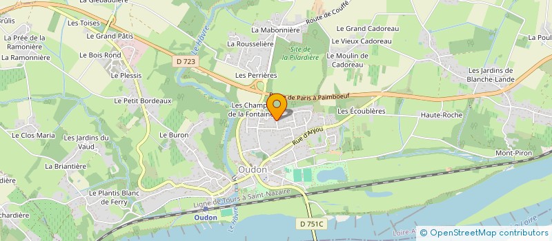 localisation de l'entreprise MADAME VIRGINIE LERAY  OUDON