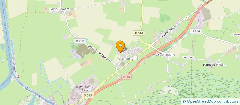 localisation de l'entreprise MADAME VIRGINIE LEROND  OSMANVILLE