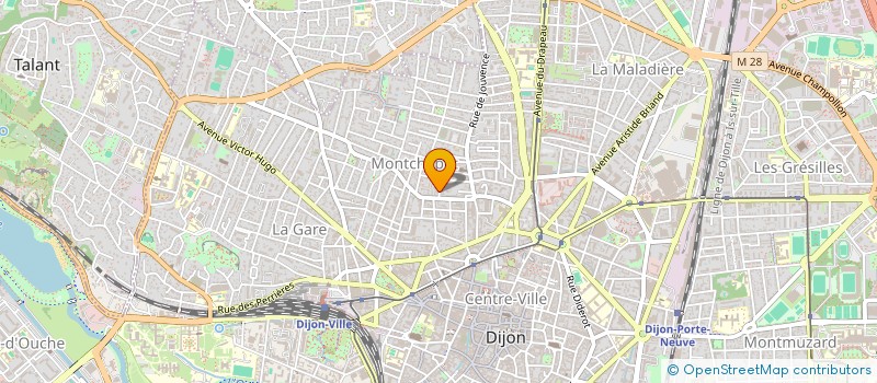 localisation de l'entreprise MADAME VIRGINIE LEROT à DIJON